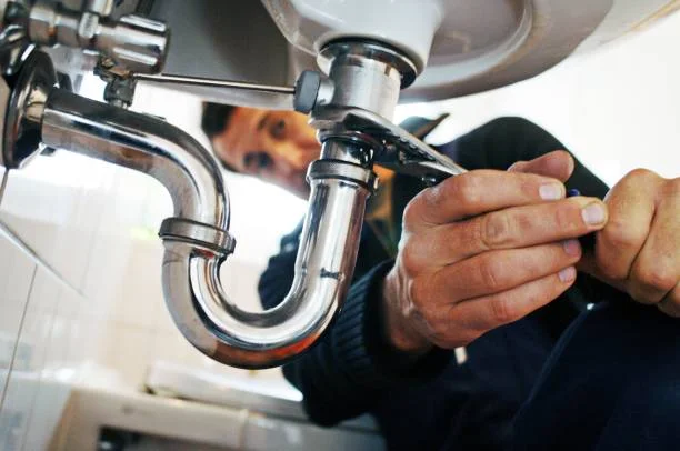 Loodgieter werkt aan waterleiding