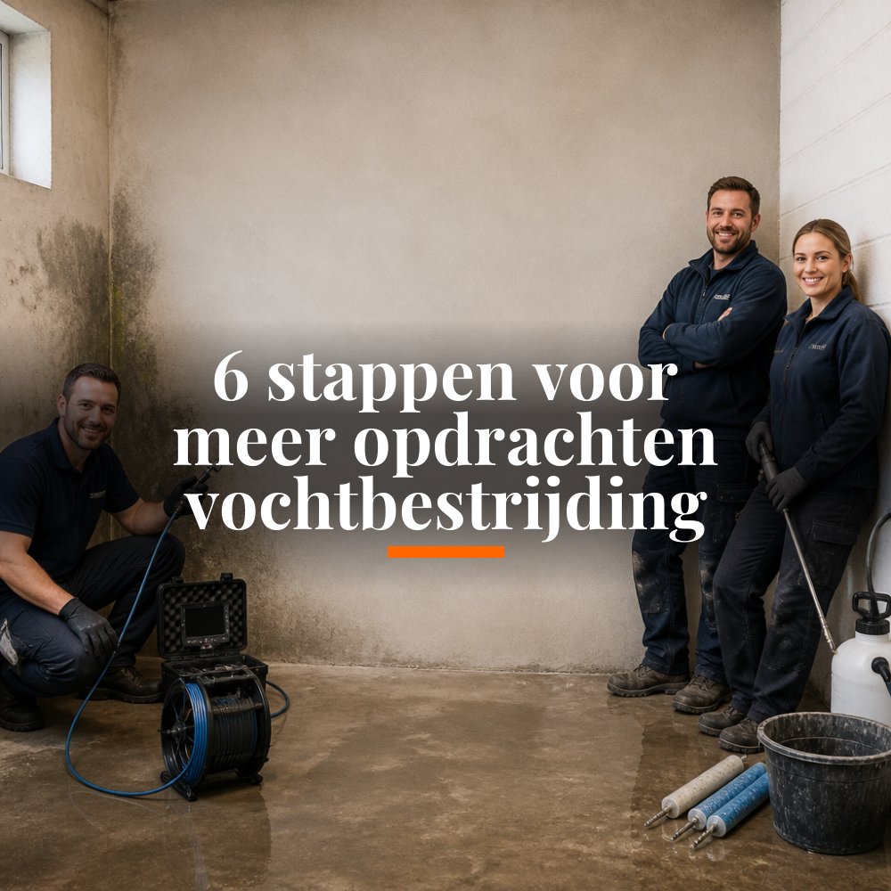 6 stappen voor meer opdrachten vochtbestrijding