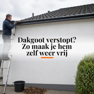 Dakgoot verstopt? Zo maak je hem zelf weer vrij