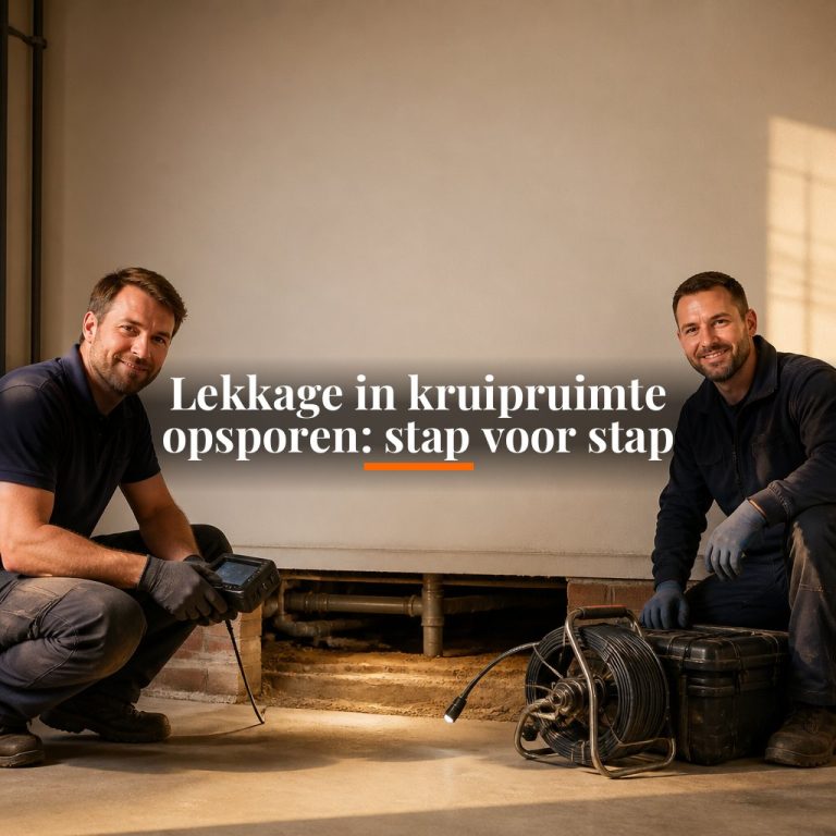 Lekkage in kruipruimte opsporen: stap voor stap