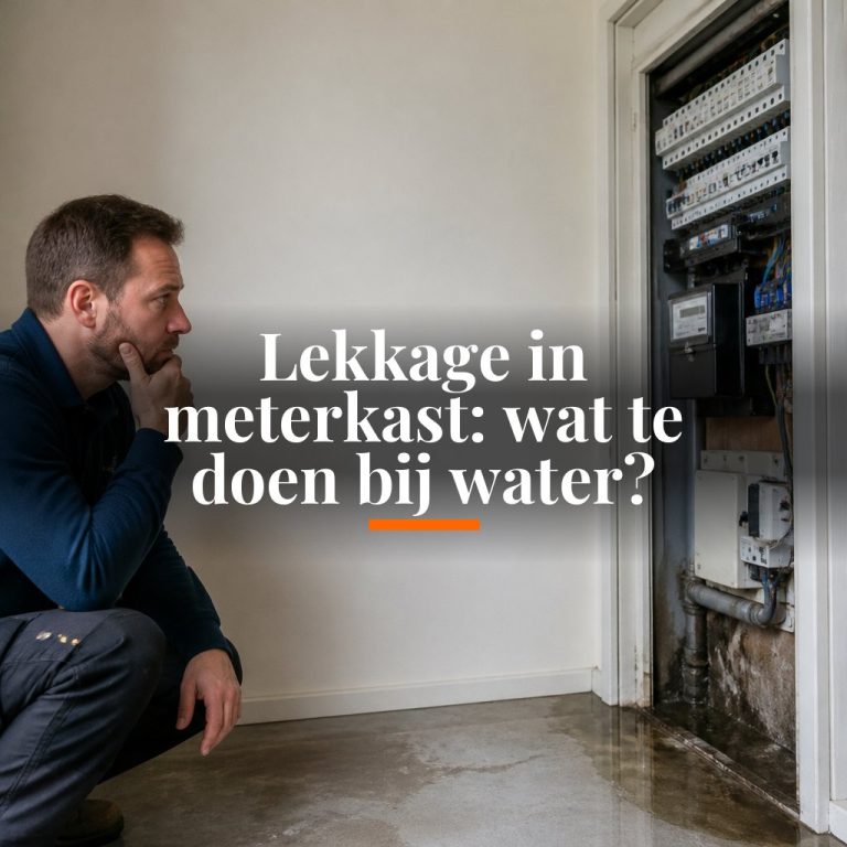 Lekkage in meterkast: wat te doen bij water?