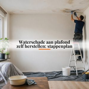 Waterschade aan plafond zelf herstellen: stappenplan